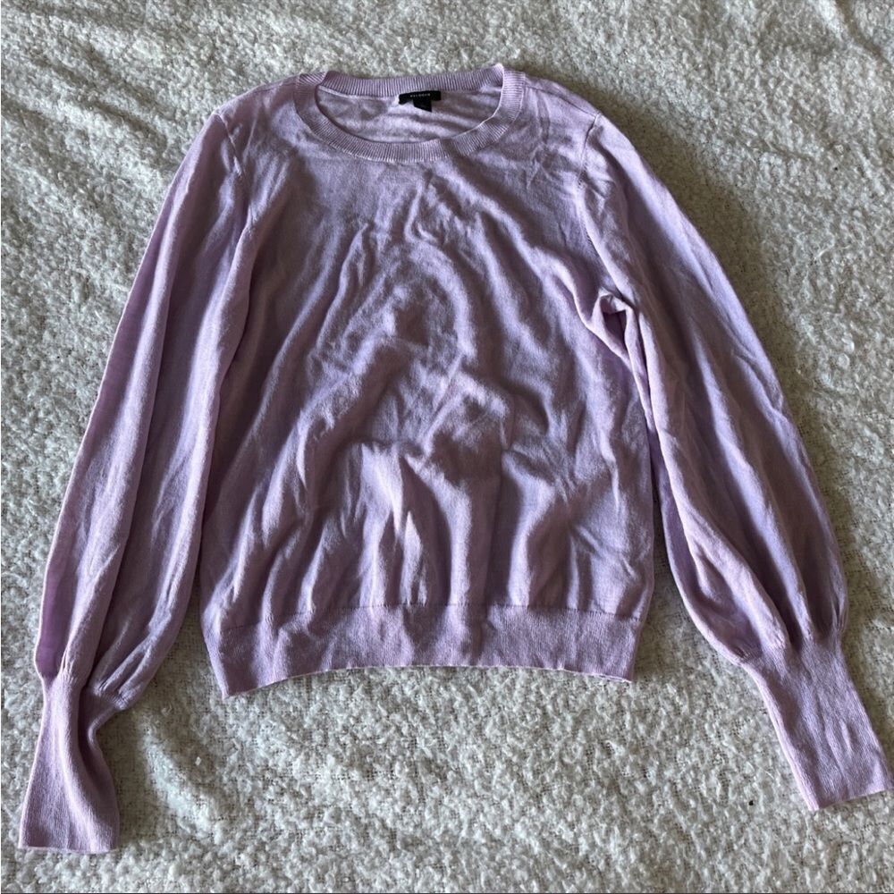 Halogen large purple sweater
